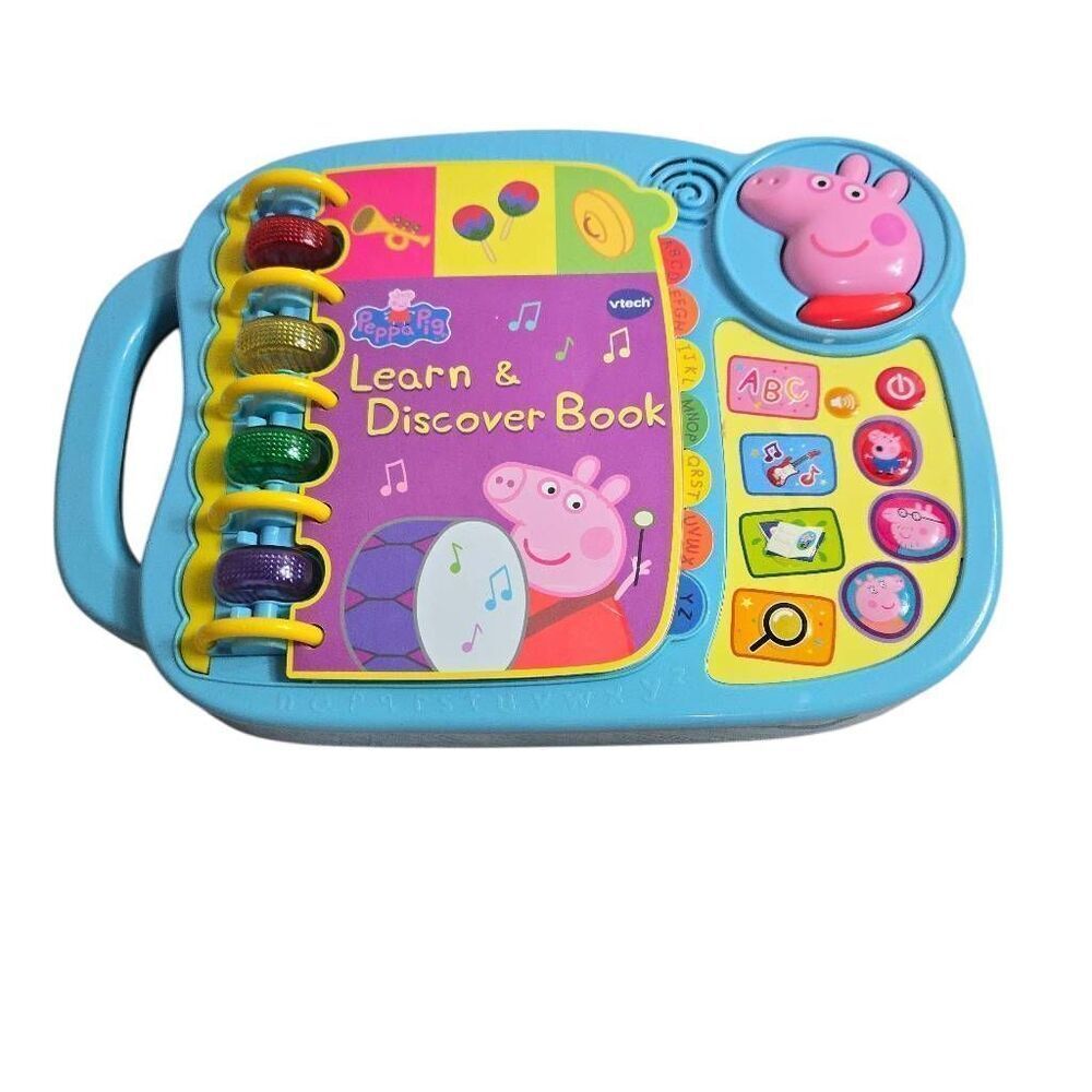 VTech Peppa Pig Learn and Discover Book , Blue Toy learning